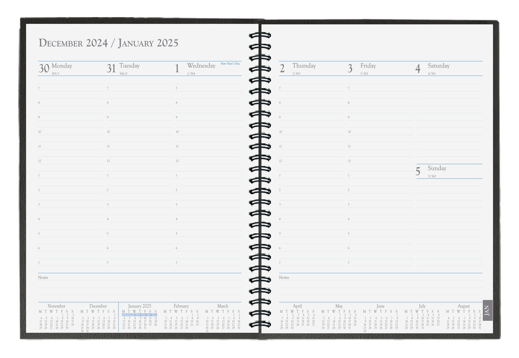 Time Manager Calendar (5"x 8") 1