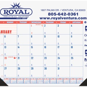 Patriotic Calendar Desk Pad w/1 Color Imprint (21 ¾"x 17") 1 Patriotic Calendar Desk Pad w/1 Color Imprint (21 ¾"x 17") 1
