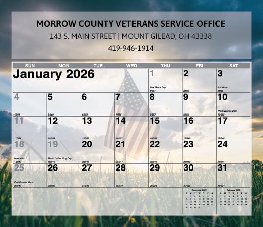 Mini Tear-Off Sheet Calendar - Old Glory 1 Mini Tear-Off Sheet Calendar - Old Glory 1