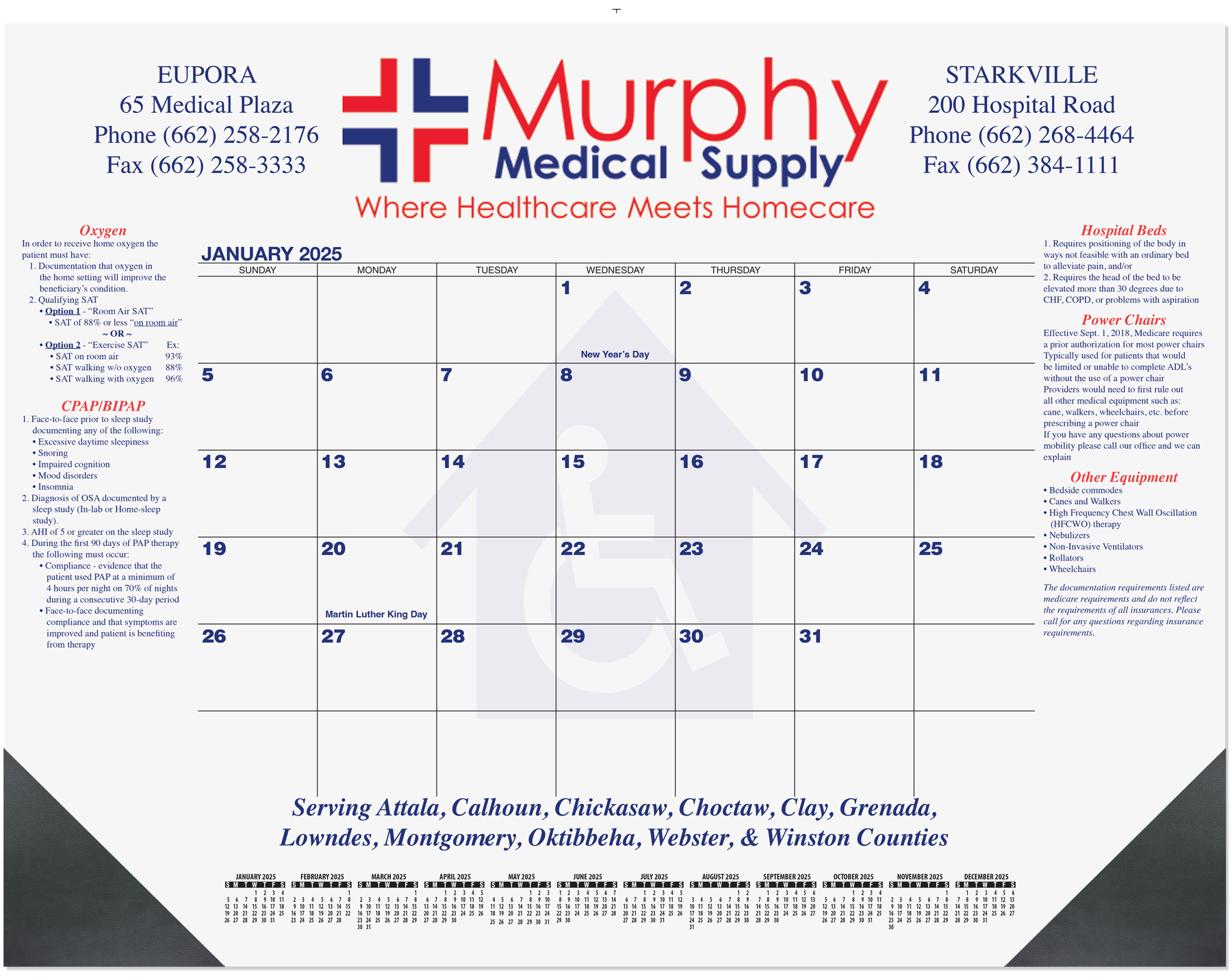 Blue & Black 13 Month Calendar Desk Pad w/2 Color Imprint (21 ¾"x 17") 1