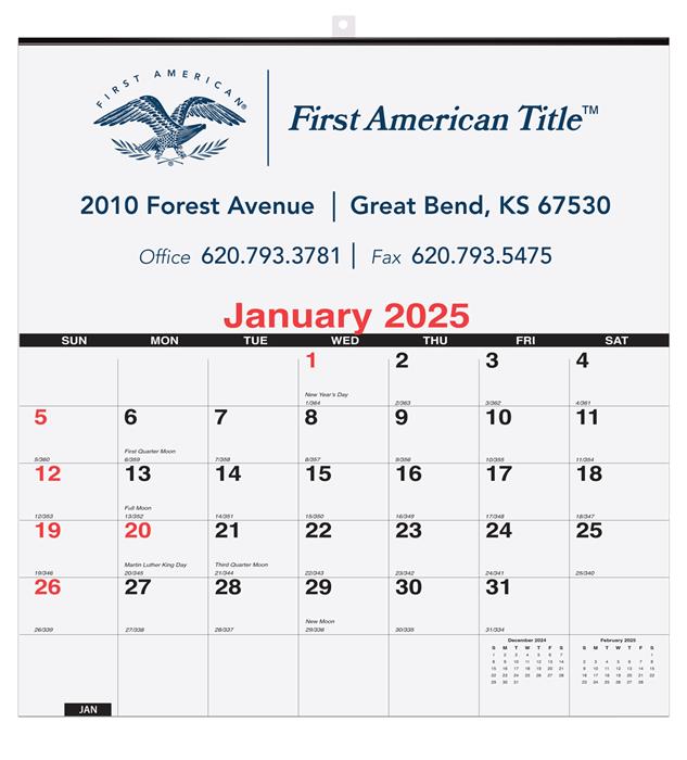 Deluxe Wall Pad Calendar w/1 Color Imprint 1 Deluxe Wall Pad Calendar w/1 Color Imprint 1