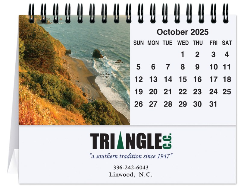 American Coasts Tent Desk Calendar (5 13/16"x4½") 1 American Coasts Tent Desk Calendar (5 13/16"x4½") 1