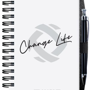 Gloss Cover Journals w/100 Sheets & Pen (5 ¼"x 8 ¼") 1 Gloss Cover Journals w/100 Sheets & Pen (5 ¼"x 8 ¼") 1