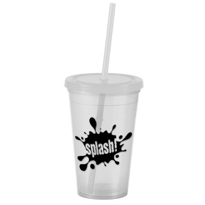 16 Oz. Pioneer Insulated Tumbler w/Straw 1 16 Oz. Pioneer Insulated Tumbler w/Straw 1