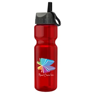 28 Oz. Sports Bottle w/Ring Straw Lid - Digital Imprint 1 28 Oz. Sports Bottle w/Ring Straw Lid - Digital Imprint 1