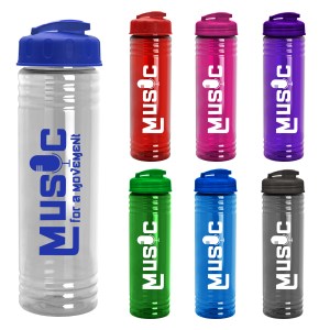 24 Oz. Slim Fit Water Bottle w/Flip Lid 1 24 Oz. Slim Fit Water Bottle w/Flip Lid 1