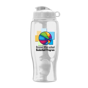 27 Oz. Transparent Bottle w/Flip Lid - Digital 1 27 Oz. Transparent Bottle w/Flip Lid - Digital 1