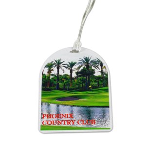 Oval Top Golf Tag With Digital Process Imprint 1 Oval Top Golf Tag With Digital Process Imprint 1