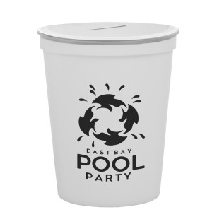 16 Oz. Stadium Cup With Coin Slot Lid 1 16 Oz. Stadium Cup With Coin Slot Lid 1