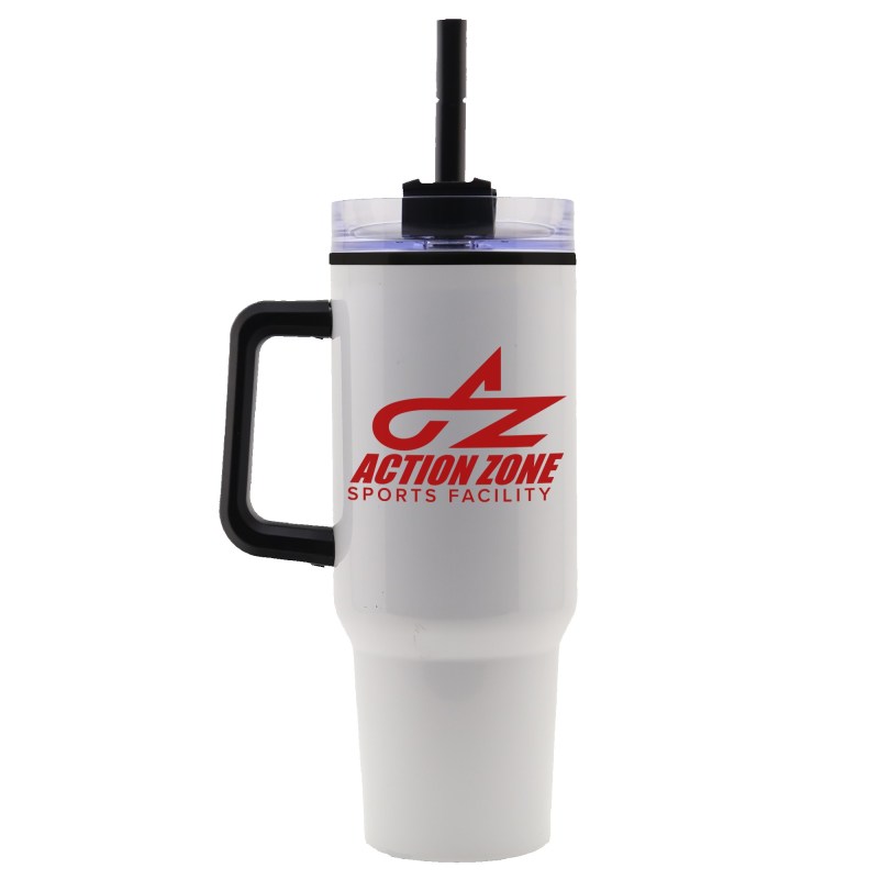 The Rambler - 40 oz. Extra Large Stainless Steel Mug with Handle and Straw and PP Liner 1 The Rambler - 40 oz. Extra Large Stainless Steel Mug with Handle and Straw and PP Liner 1