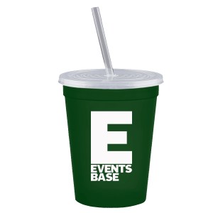16 Oz. Stadium Cup w/Lid & Straw 1 16 Oz. Stadium Cup w/Lid & Straw 1