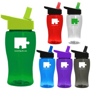 18 Oz. Pure-Poly Junior Sports Bottle w/Straw Handle Lid 1 18 Oz. Pure-Poly Junior Sports Bottle w/Straw Handle Lid 1