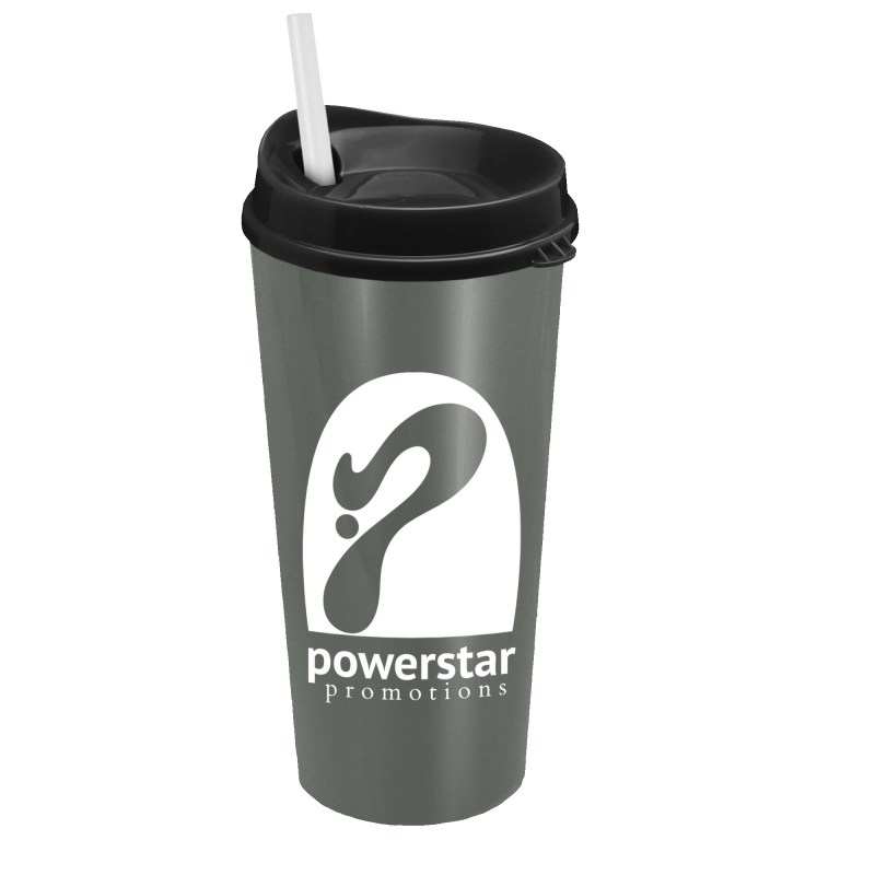 The Explorer - 20 Oz. Travel Tumbler w/Clear Slide Lid and Straw 1 The Explorer - 20 Oz. Travel Tumbler w/Clear Slide Lid and Straw 1