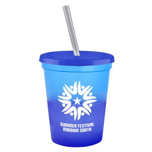 16 Oz. Cool Color Change Straw Cup 1 16 Oz. Cool Color Change Straw Cup 1