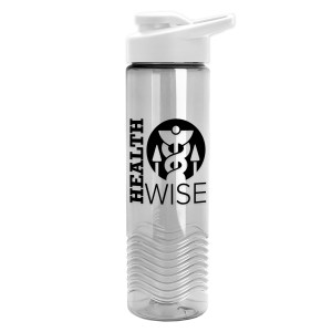 24 Oz. Wave Transparent Bottle w/Drink-Thru Lid 1 24 Oz. Wave Transparent Bottle w/Drink-Thru Lid 1