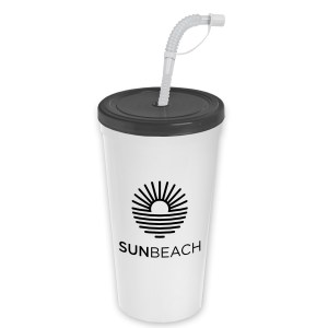 24 Oz. Stadium Cup w/Flex Straw & Lid 1 24 Oz. Stadium Cup w/Flex Straw & Lid 1