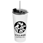 The Roadmaster - 18 Oz. Travel Tumbler with 2-in-1 Flip and Straw hole lid 1 The Roadmaster - 18 Oz. Travel Tumbler with 2-in-1 Flip and Straw hole lid 1