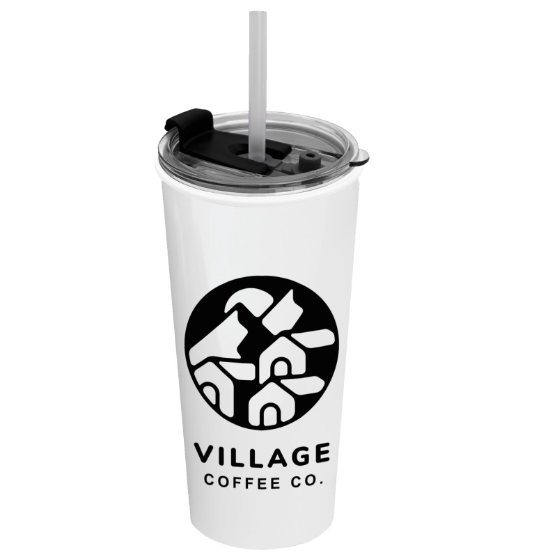 The Roadmaster - 18 Oz. Travel Tumbler with 2-in-1 Flip and Straw hole lid 1 The Roadmaster - 18 Oz. Travel Tumbler with 2-in-1 Flip and Straw hole lid 1