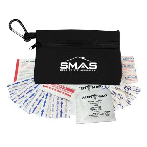 Scuba First Aid Kit Zipper Tote With Carabiner 1 Scuba First Aid Kit Zipper Tote With Carabiner 1