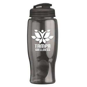 27 Oz. Poly-Pure Transparent Bottle w/Flip Lid 1 27 Oz. Poly-Pure Transparent Bottle w/Flip Lid 1