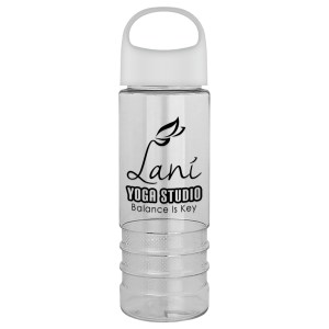 24 Oz. Salute Transparent Bottle w/Oval Crest Lid 1 24 Oz. Salute Transparent Bottle w/Oval Crest Lid 1