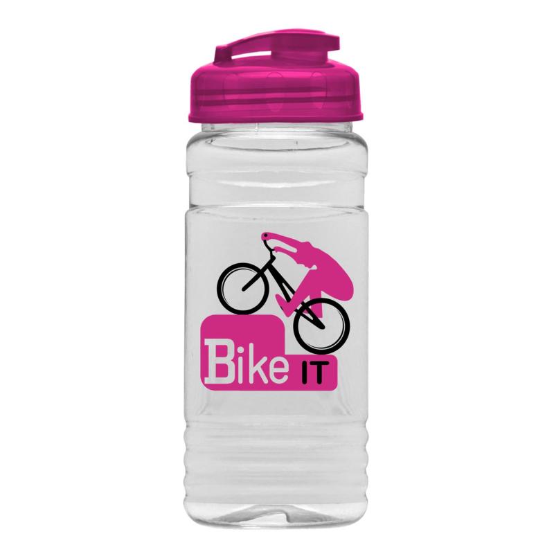 20 Oz. Clear Sports Bottle w/Usa Flip Top Lid 1 20 Oz. Clear Sports Bottle w/Usa Flip Top Lid 1