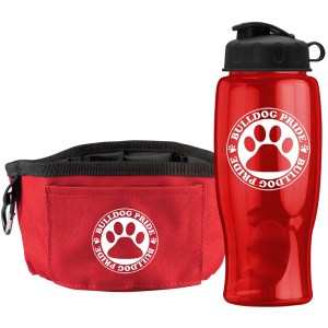 Thirsty Dog Sports Bottle And Folding Dog Bowl Set 1 Thirsty Dog Sports Bottle And Folding Dog Bowl Set 1