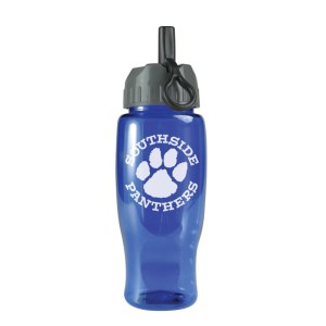 27 Oz. Poly-Pure Sports Bottle w/Flip Straw Lid 1 27 Oz. Poly-Pure Sports Bottle w/Flip Straw Lid 1