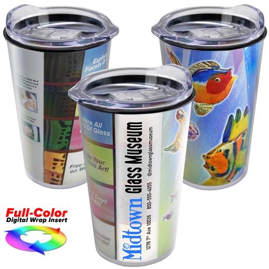 14 Oz. Transparent Tumbler w/Digital Insert 1 14 Oz. Transparent Tumbler w/Digital Insert 1