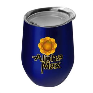 The Vino - 10 Oz. Stainless Steel Stemless Wine Glass Shaped Tumbler - Digital 1 The Vino - 10 Oz. Stainless Steel Stemless Wine Glass Shaped Tumbler - Digital 1