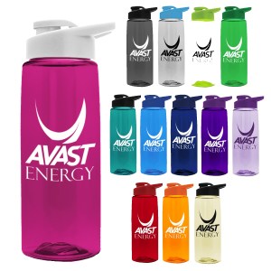 26 Oz. Transparent Flair Sports Bottle w/Drink Thru Lid 1 26 Oz. Transparent Flair Sports Bottle w/Drink Thru Lid 1