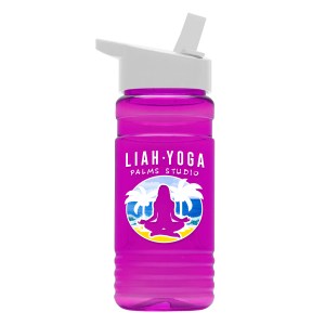 20 Oz. Upcycle Rpet Bottle w/Flip Straw Lid - Digital imprint 1 20 Oz. Upcycle Rpet Bottle w/Flip Straw Lid - Digital imprint 1