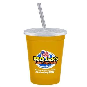 16 Oz. Stadium Cup w/Lid & Straw - Digital 1 16 Oz. Stadium Cup w/Lid & Straw - Digital 1