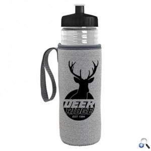 24 Oz. Sports Bottle & Caddy - Push-Pull Lid 1 24 Oz. Sports Bottle & Caddy - Push-Pull Lid 1