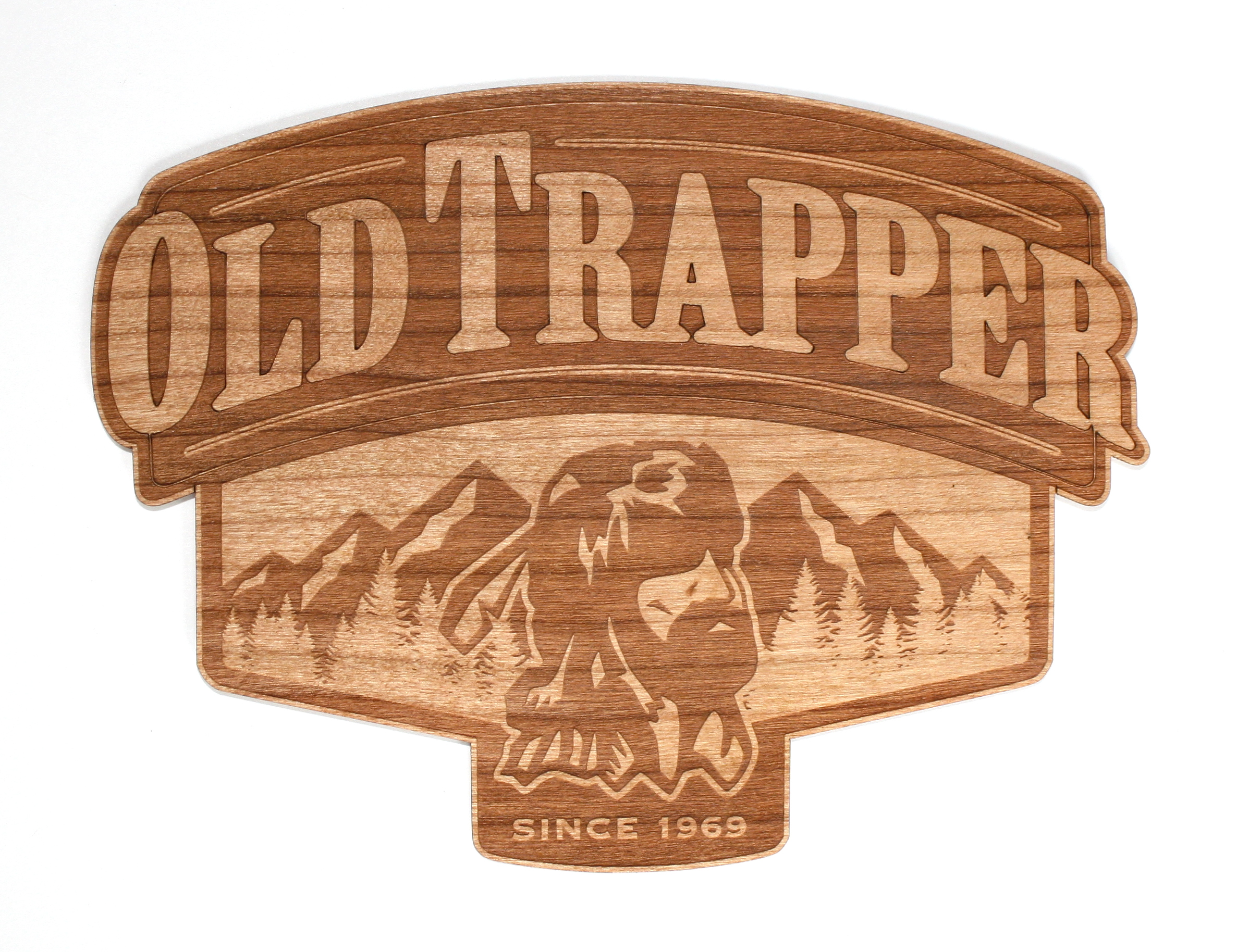 Wooden Logo Sticker (HAWKS) 1