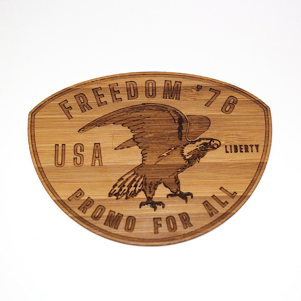 Wooden Logo Sticker (HAWKS) 1