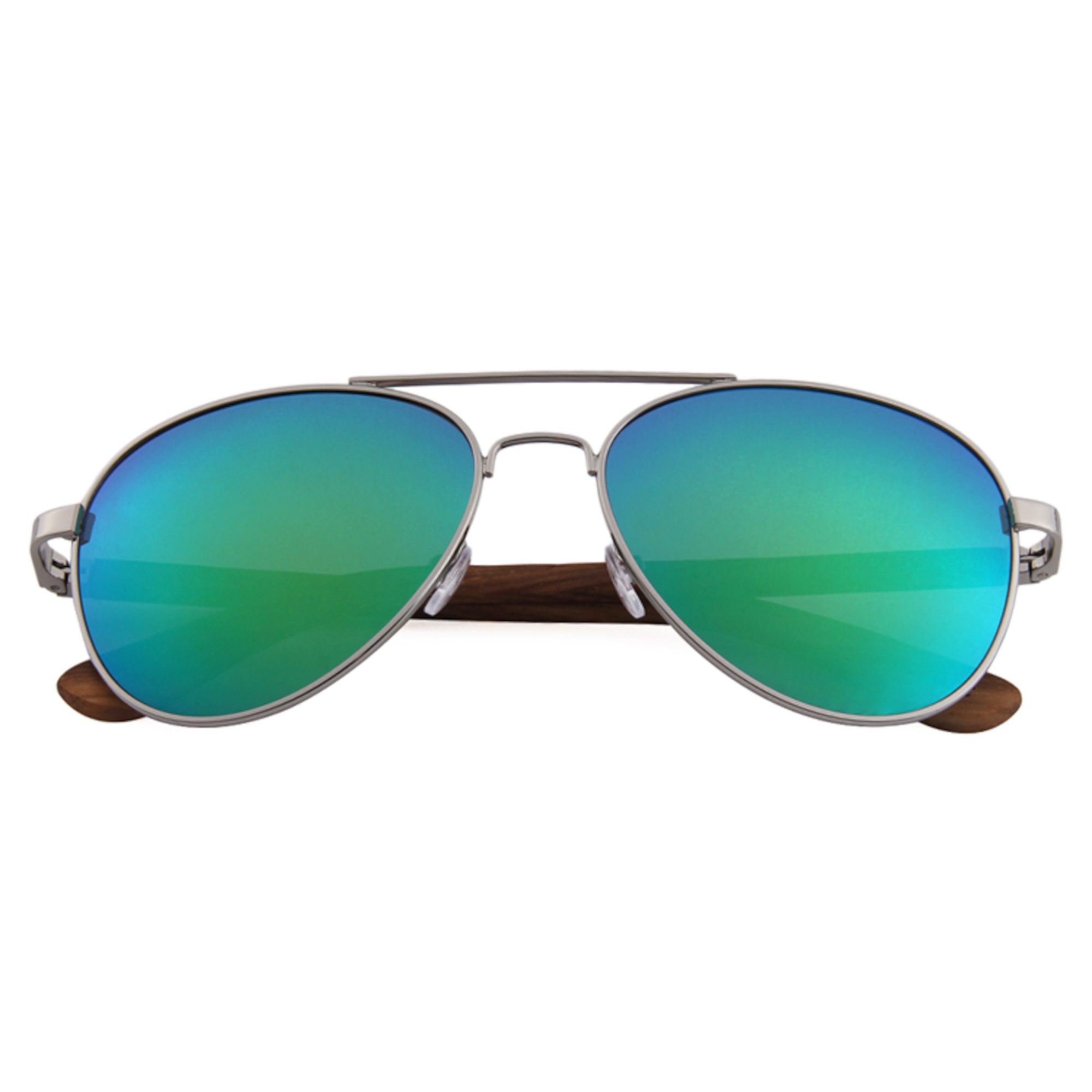Wooden Classic Aviator Series Ebony, Zebra & Rosewood Sunglasses (SNOQUALMIE) 2