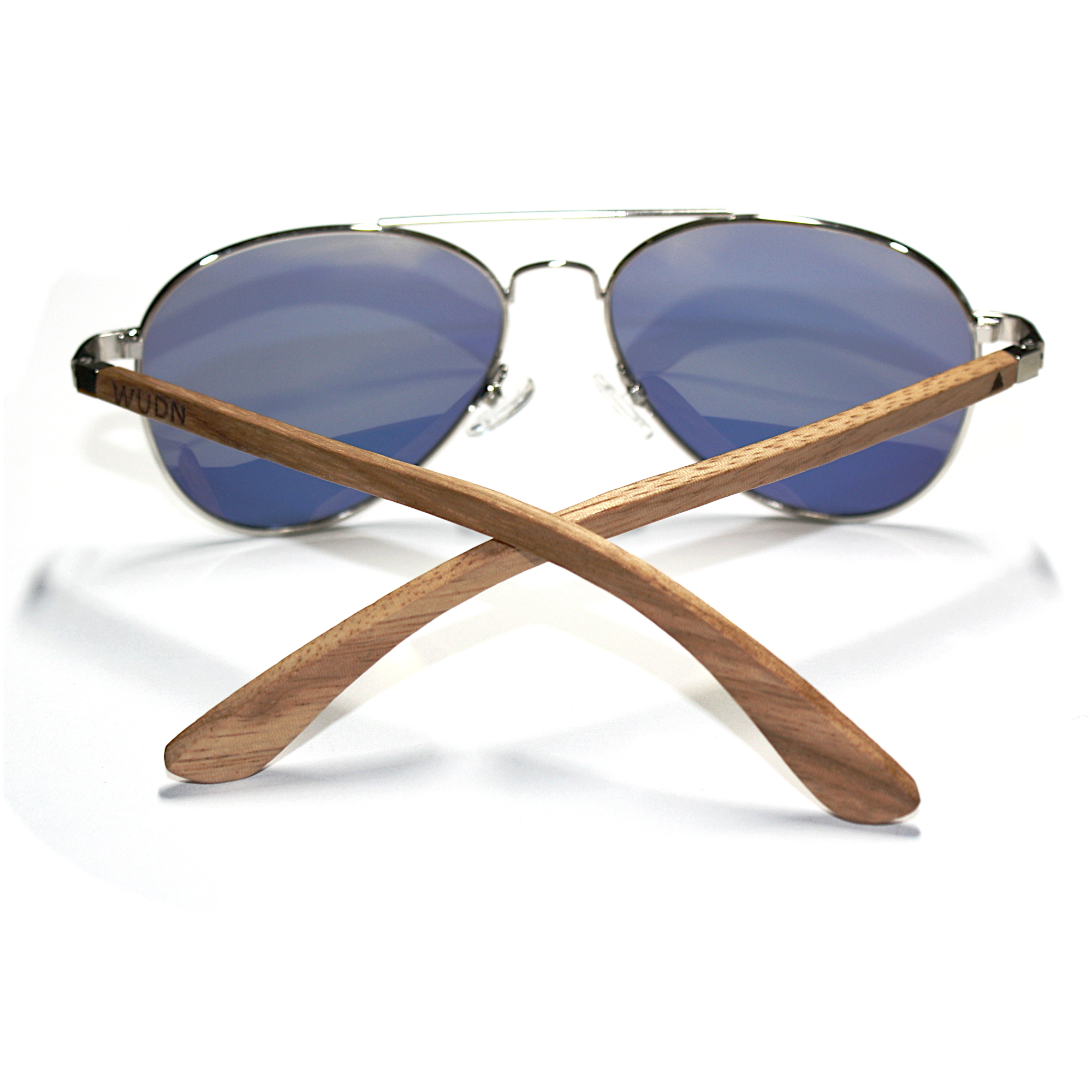 Wooden Classic Aviator Series Ebony, Zebra & Rosewood Sunglasses (SNOQUALMIE) 2