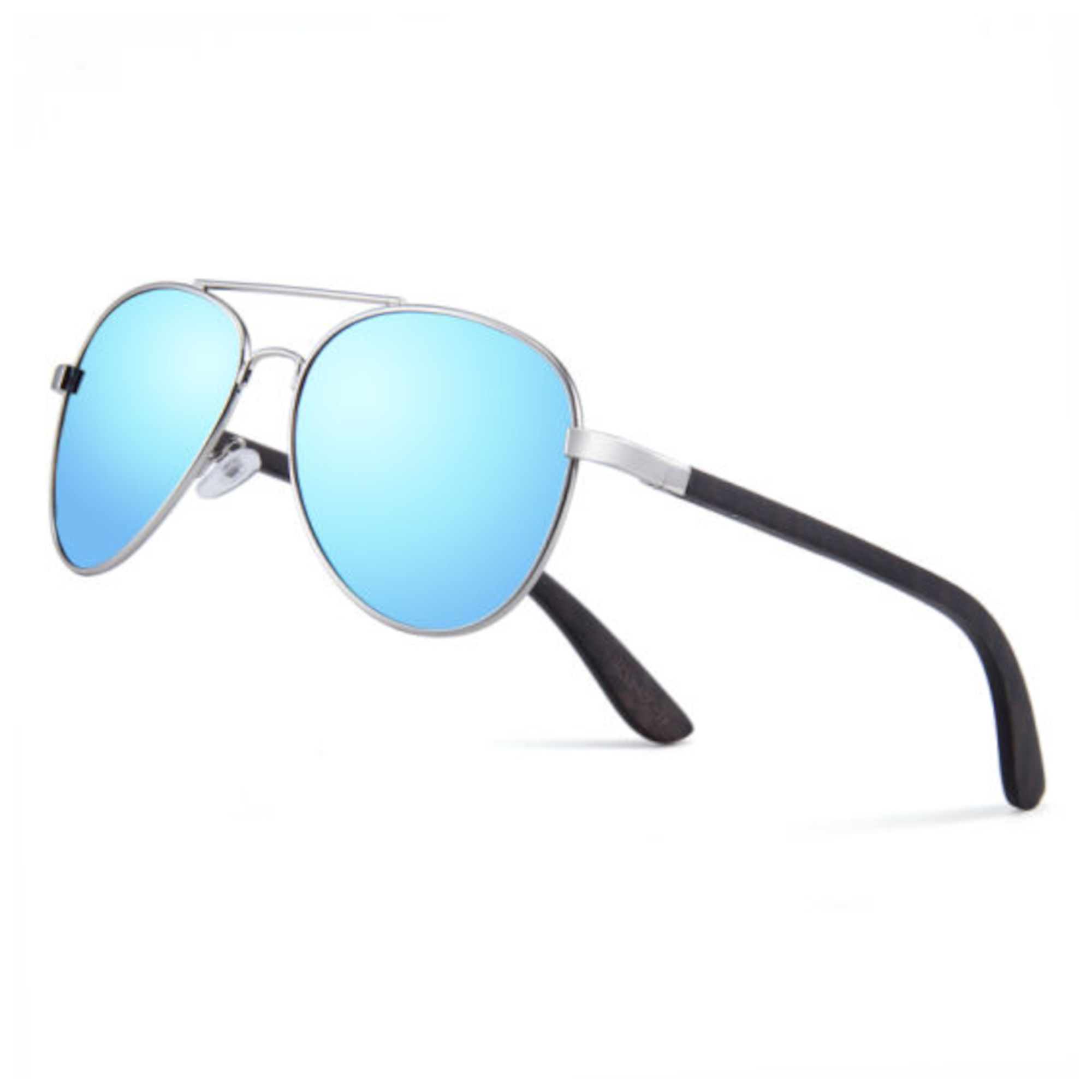 Wooden Classic Aviator Series Ebony, Zebra & Rosewood Sunglasses (SNOQUALMIE) 2