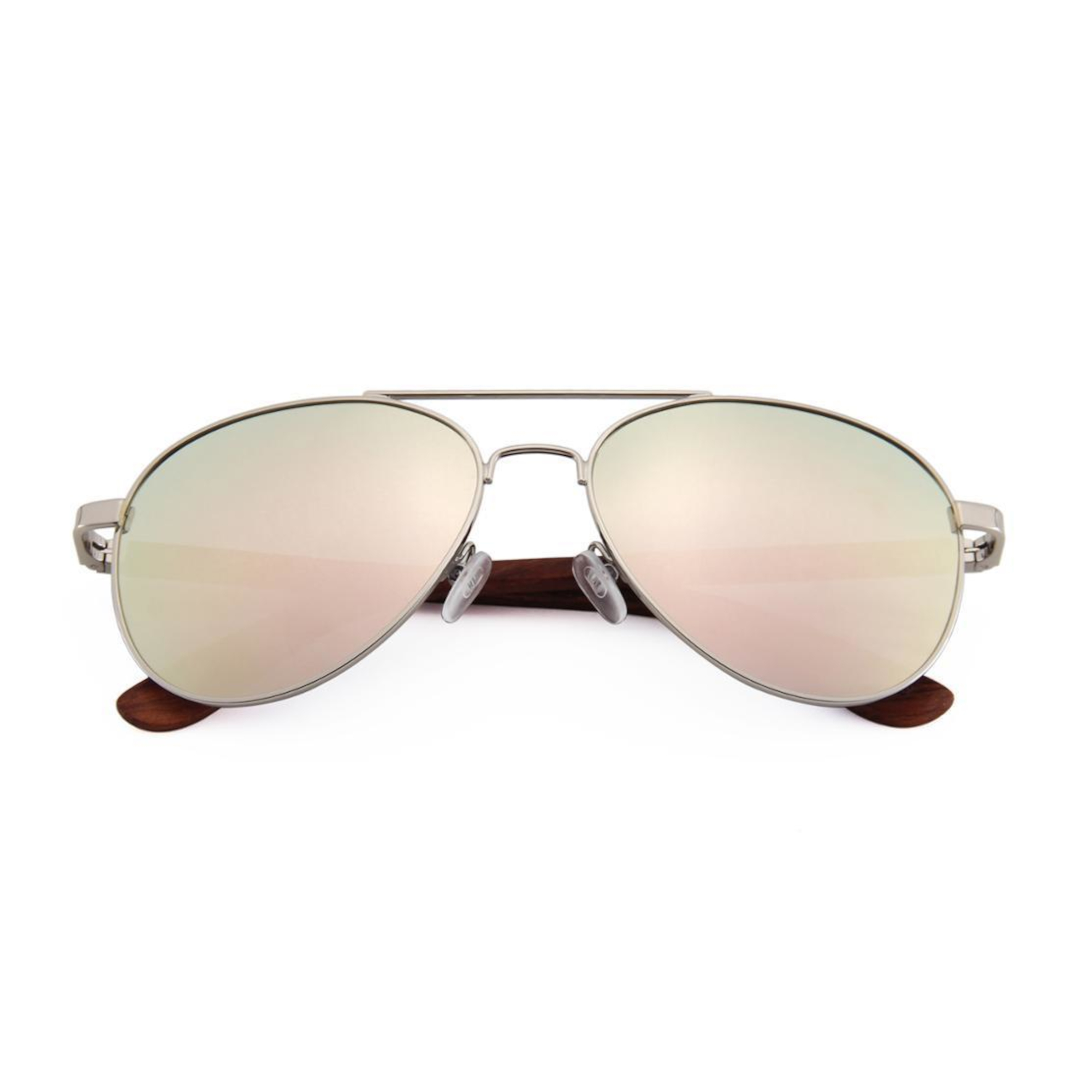Wooden Classic Aviator Series Ebony, Zebra & Rosewood Sunglasses (SNOQUALMIE) 2
