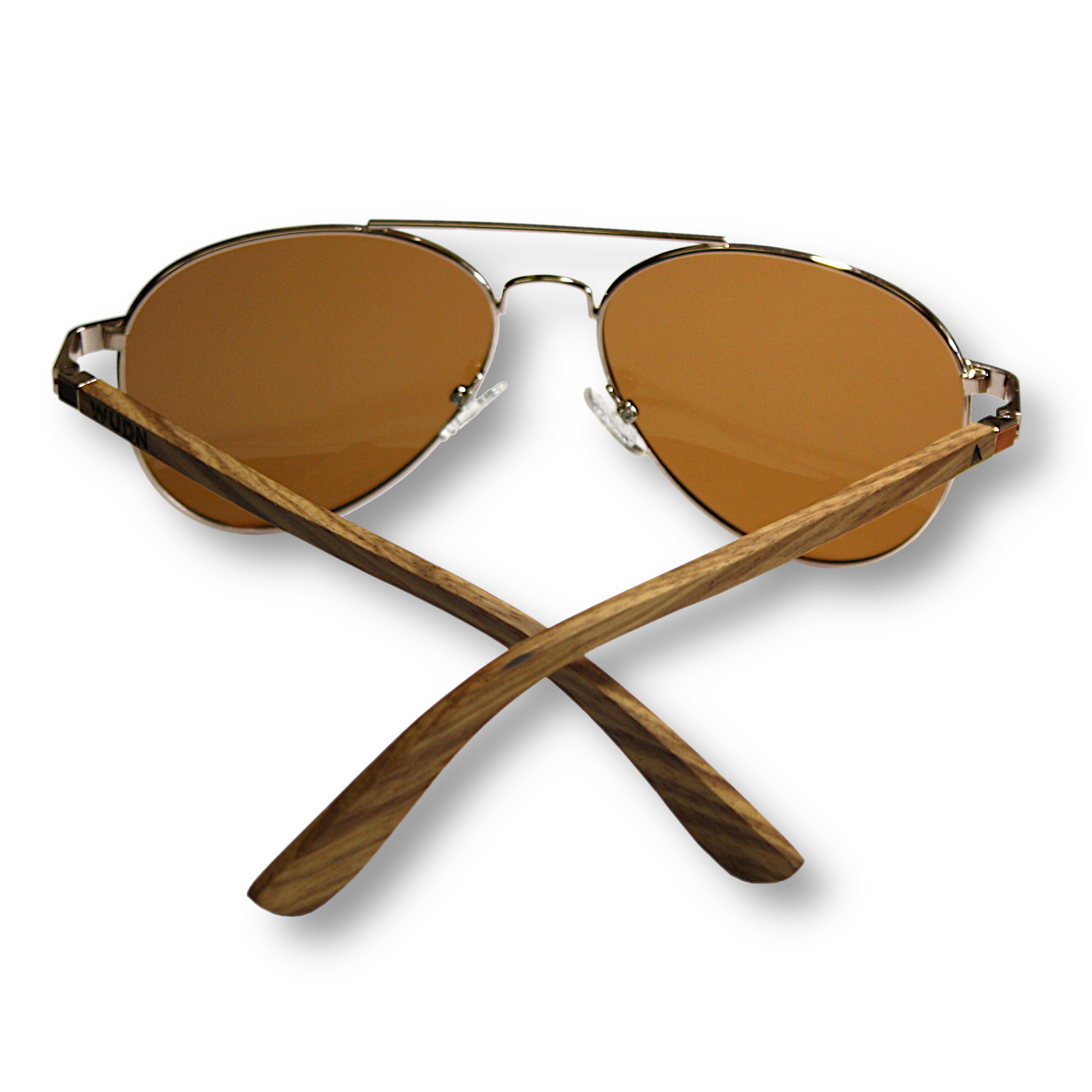 Wooden Classic Aviator Series Ebony, Zebra & Rosewood Sunglasses (SNOQUALMIE) 2