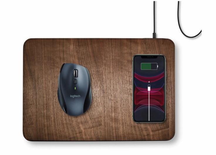 Oversize Wood Mousepad with 10 watt Qi Wireless Fast Charger (BALBOA) 1