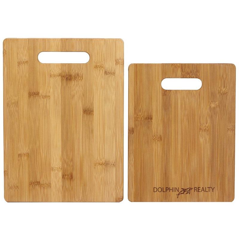 2 Pc Bamboo Cutting Board Set 1