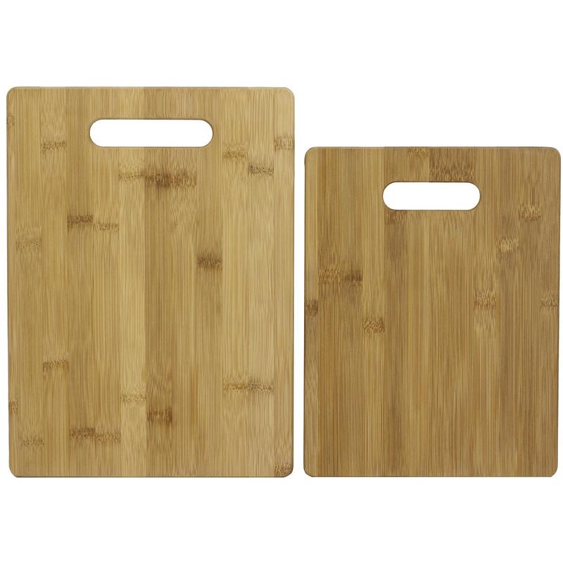 2 Pc Bamboo Cutting Board Set 1