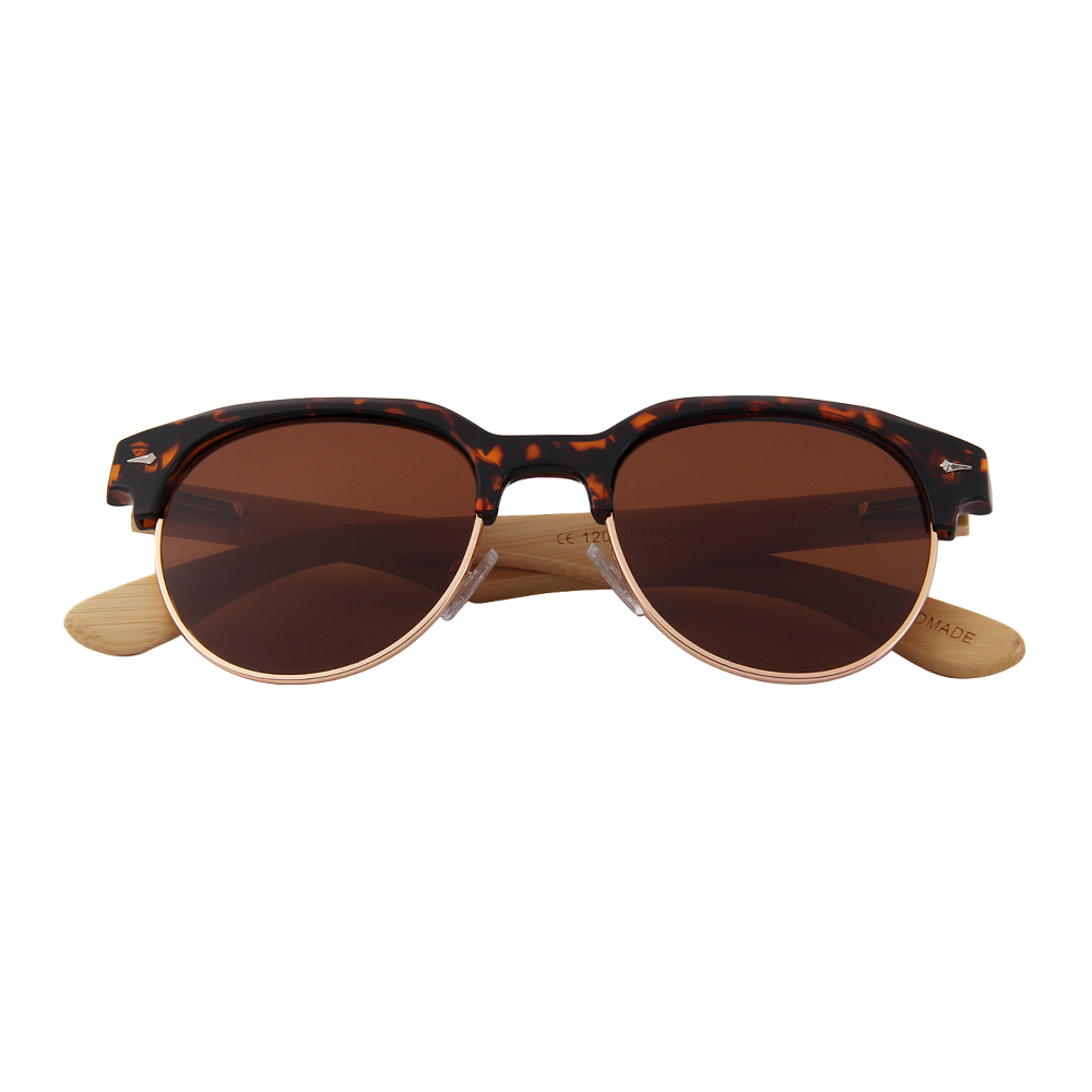 Wooden Series Bamboo Vintage RetroShade Sunglasses (SAINTMARIE) 1