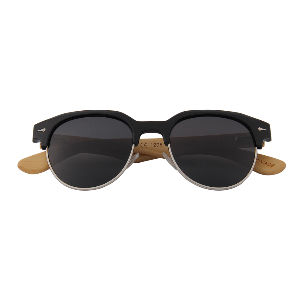 Wooden Series Bamboo Vintage RetroShade Sunglasses (SAINTMARIE) 1