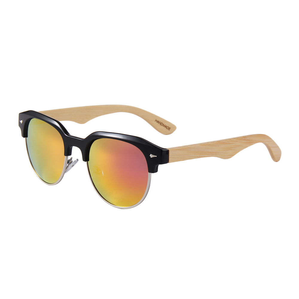 Wooden Series Bamboo Vintage RetroShade Sunglasses (SAINTMARIE) 1
