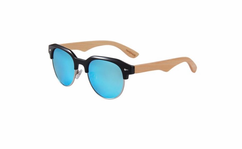 Wooden Series Bamboo Vintage RetroShade Sunglasses (SAINTMARIE) 1