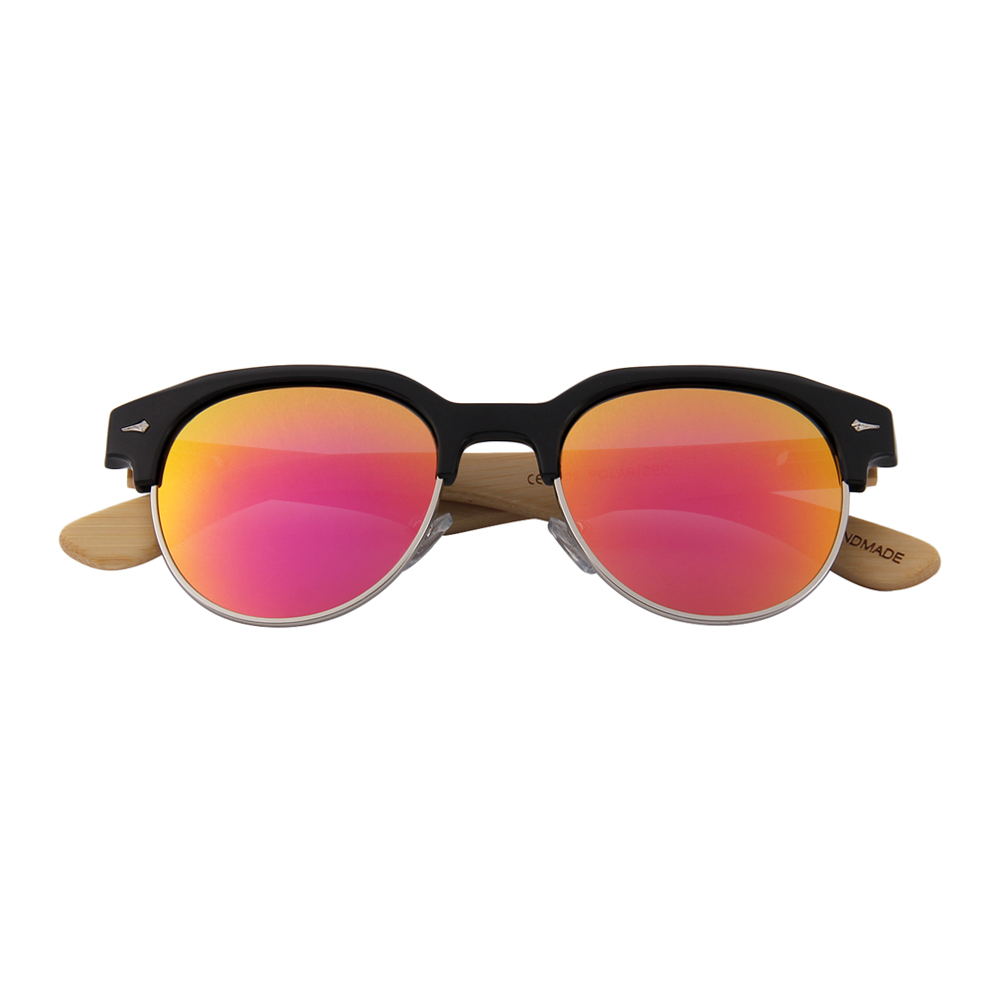 Wooden Series Bamboo Vintage RetroShade Sunglasses (SAINTMARIE) 1