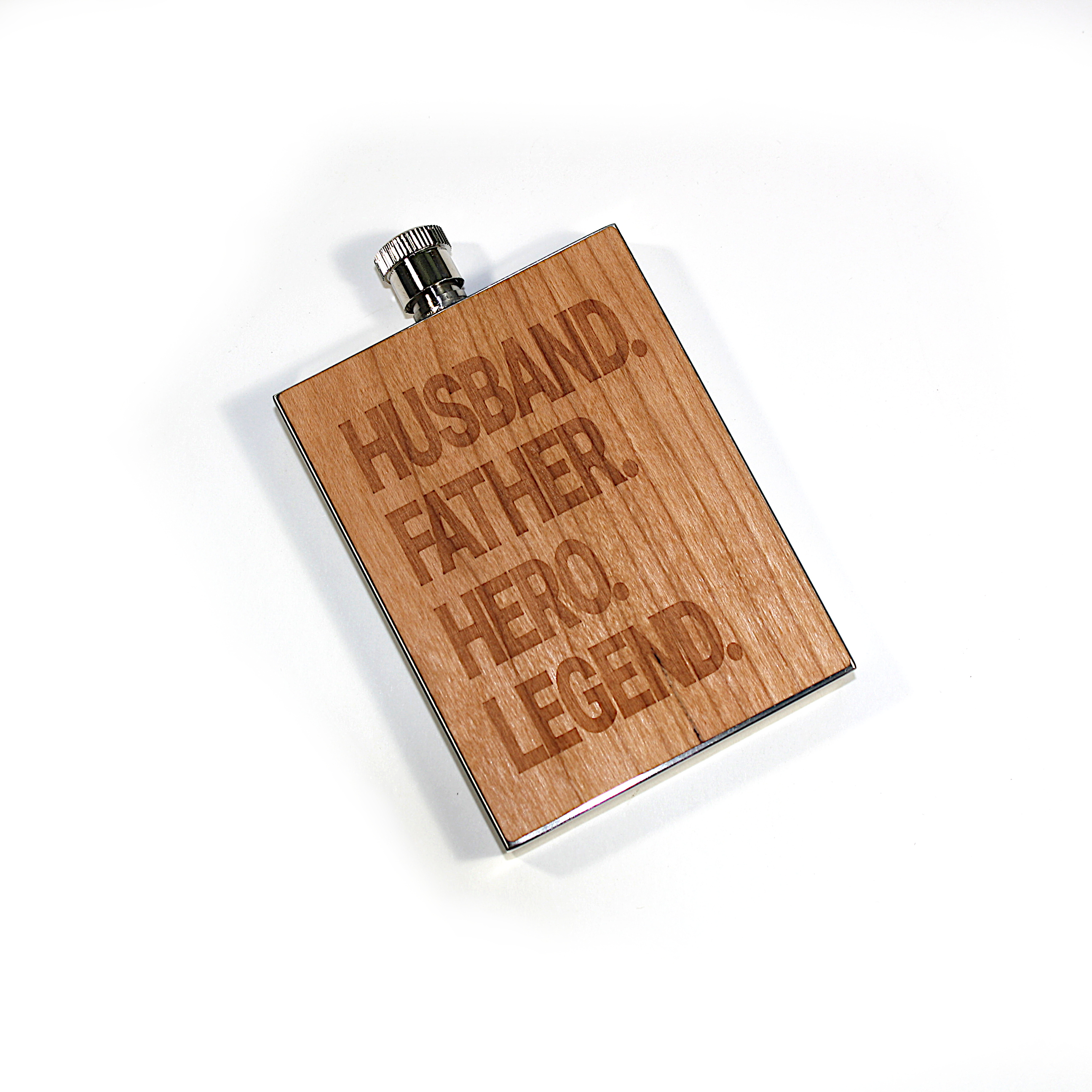 3 Oz. Wooden Hip Flask (YAKIMA) 1